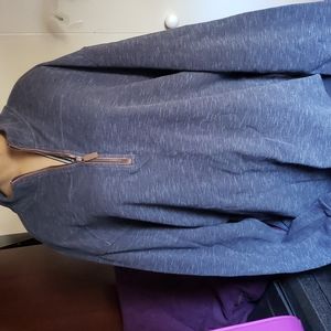 NWT ROUNDTREE & YORKE Men's 100% Cotton XLT Longsleeve Navy Shirt Half Zip Front